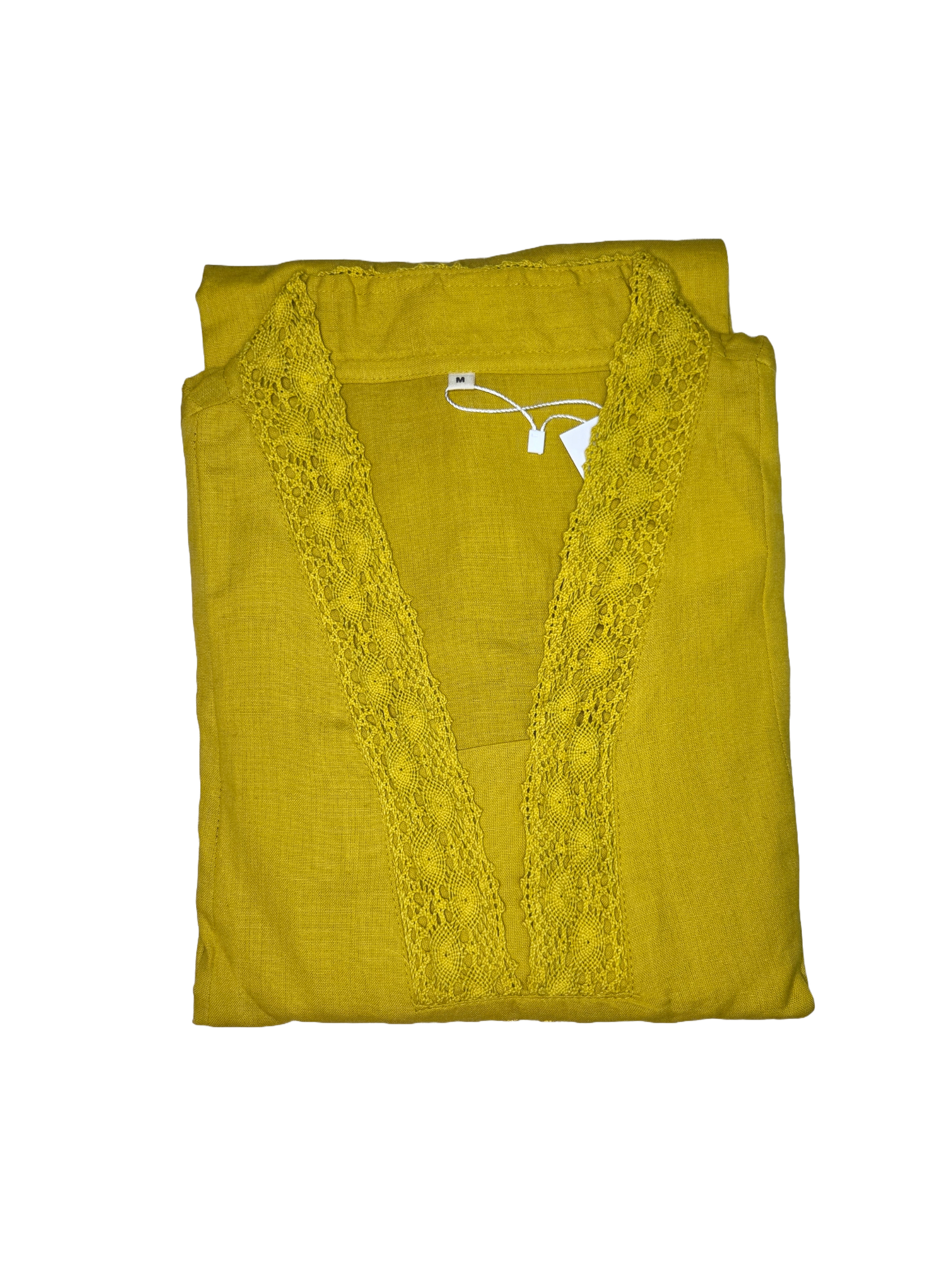 Mustard yellow flex cotton kurta set