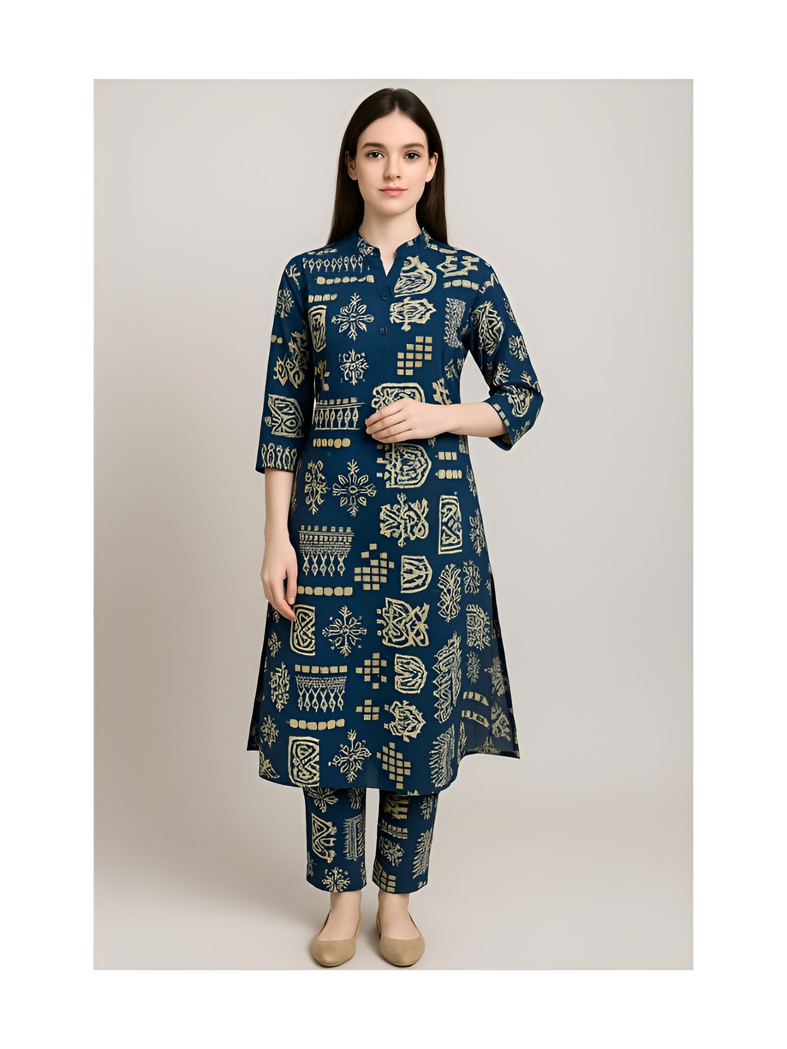 Dark Blue Co-ord set with pant